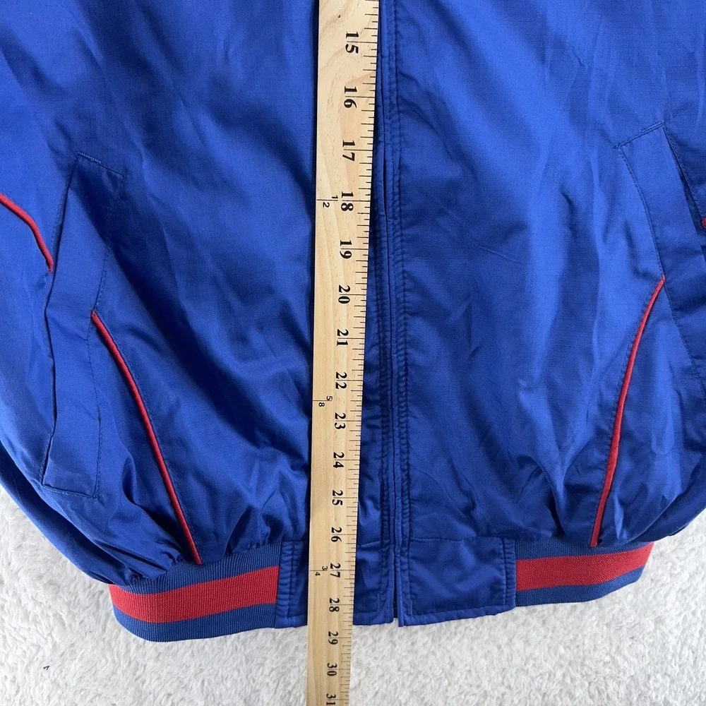 New York Rangers Hooded Bomber Jacket Mens Small NHL Hockey‎ G III Coat Blue Red